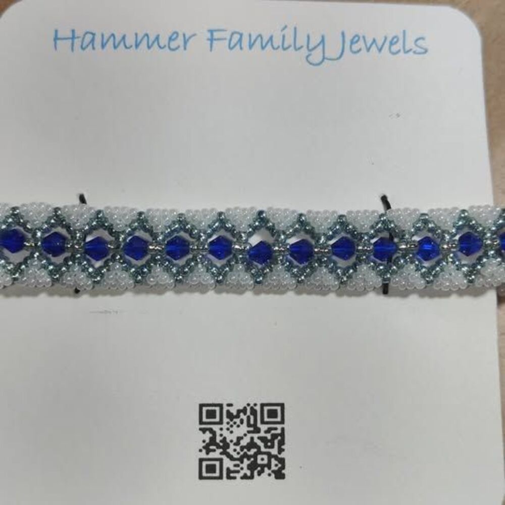 Elegant Blue Crystal Bracelet